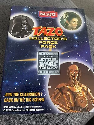 Walkers Tazo Pog Milk Cap Star Wars Collector's Pack - Complete (1996) RARE Exc. • £11.99