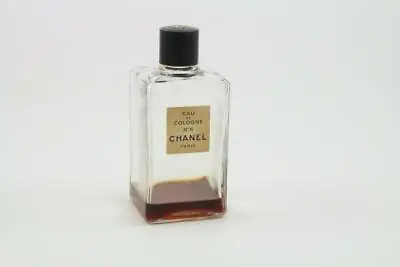 1960's Vintage Chanel No 5 Paris Eau De Cologne 75° Perfume Bottle-Near Empty • £28.91