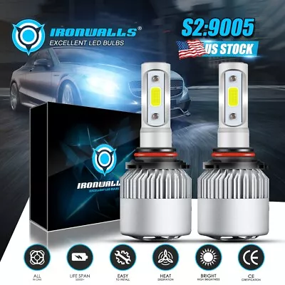 9005 H11 Combo LED Headlight Super Bright Bulbs Kit White 660000LM High Low Beam • $19.99