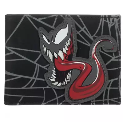 Marvel's Venom Face Bifold Wallet Black • $29.99