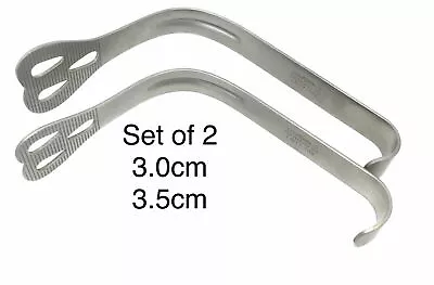 2x Cheek & Tongue Retractors High Quality Dental Instruments Stainless Steel • £14.50