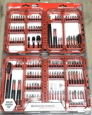 Milwaukee 124pc Shockwave Impact Driver Bit Set Designed For Packout #48-32-4034 • £123.98