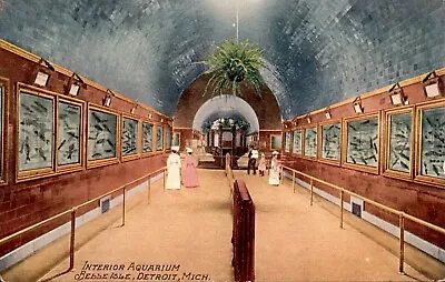 $5.99 • Buy Postcard Interior Aquarium Belle Isle Zoo Detroit Michigan MI Unposted