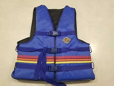 Stearns Boating Vest Adult Small Medium Life Ski Jacket Blue Type III SBV - 5322 • $29.99