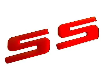 1 Large Red Ss Emblem Badge Decal For Chevrolet Chevy Silverado Pick Up S10 • $13.95