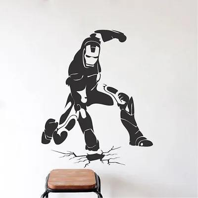 Iron Man Wall Decal Avengers Wall Mural Vinyl Removable Superhero Design S90 • $16.95