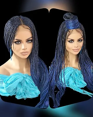  Braided Wig 100% Handmade Ombre Wig NWT Exotic Colors Absolutely Gorgeous • $290