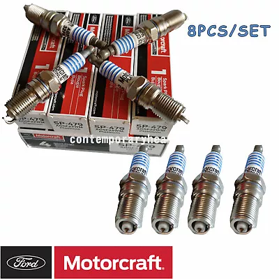 8PC Motorcraft SP479 Platinum Spark Plugs AGSF22WM For Ford F150 5.4L 6.8L Crown • $25.99