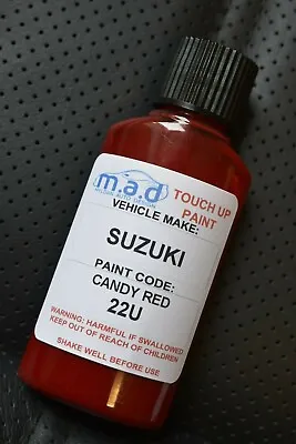 $17.95 • Buy Touch Up Motorbike Paint 30ML Bottle For Suzuki Candy Red 22U Scratch Repair