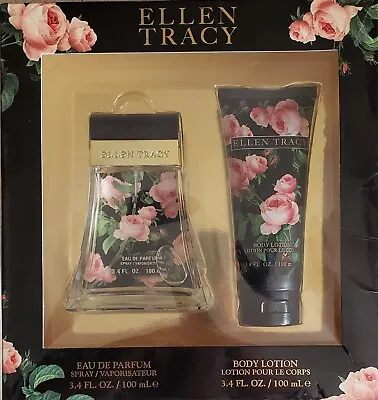 Ellen Tracy Courageous Perfume Gift Set ~ 3.4 Oz Eau De Parfum ~ 3.4 Oz Lotion • $36.99