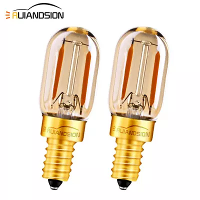 2pcs E12 1W LED Candle Filament Bulb Refrigerator Chandelier Bulb 12V-24V 220V • $15.99