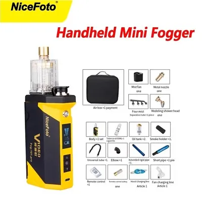 NiceFoto Fog-101 Mini Handheld Fog Smoke Machine Remote Control For Photography • $179