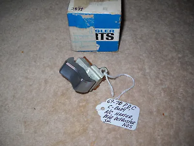 NOS Mopar 1969-1970 Fury Polara Monaco Chrysler A/C Heater Rear Defroster Switch • $38