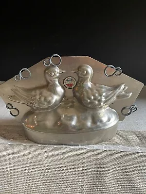 Vintage Turtle Doves Matfer. Paris France Chocolate Or Butter Mold 6” Tall • $35