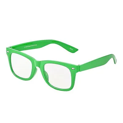 Green Kids Childrens Costume Glasses Fancy Dress Up Boys Girls Fake Clear Nerd • £3.50