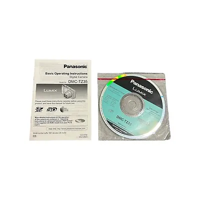 Panasonic LUMIX DMC-TZ35 Digital Camera Basic Operating Instructions Software CD • £6.99