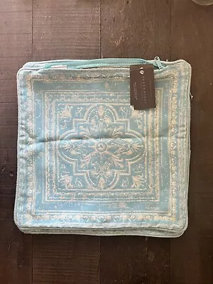 Restoration Hardware Blue Quatrefoil Pool Medallion Outdoor Throw Pillow Cases • $50.40