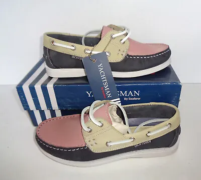 £24.98 • Buy Leather Yachtsman New Ladies Boat Deck Casual Womens Trainers Shoes UK Size 6