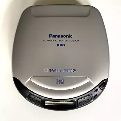 Panasonic SL-S200 Portable CD Player Tested With Manual & Bag • £29.99