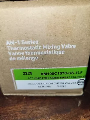 Honeywell AM100C1070-US-1LF  Lead Free  Mixing Valve 1/2   Union Tailpiece • $75