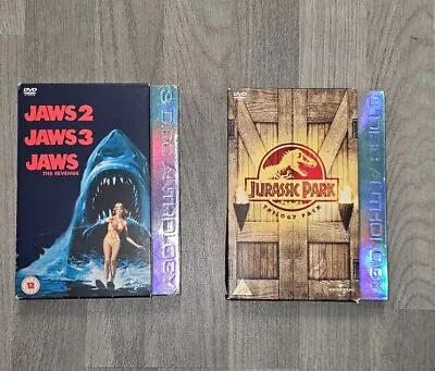 Jaws 1/2/3 The Revenge [DVD] Jurassic Park 1/2/3 Boxsets DVD Fast Free Post • £13