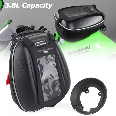 Tool Storage Luggage Fuel Gas Tank Bag Flange For KAWASAKI Z400 Z650 Z650RS ER • £92.75