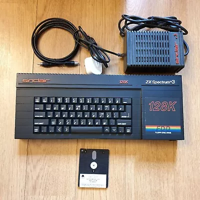 Sinclair ZX Spectrum Plus +3 Computer 128K Vintage TZX TAP Mp3 Tested & Working • £169.99
