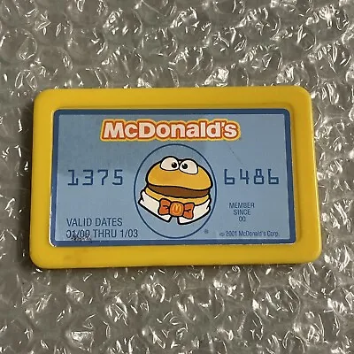 2001 Retro McDonald's Cash Register Replacement Pretend Play Yellow Credit Card • $13.99