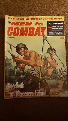 September 1957 Men In Combat Magazine Cool Cover Adventure Mona Miller Issue  • $16.50