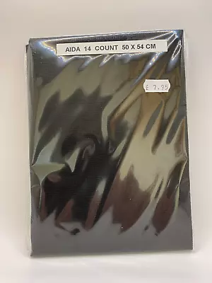 Aida 14 Count 50 X 54cm Pack Of One - VARIOUS COLOURS • £9.95