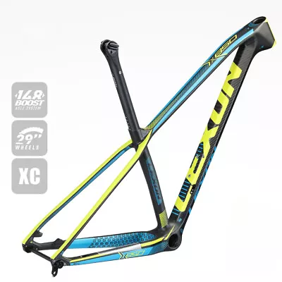 Carbon Bicycle Frame 29er Mountain Bike Framest Boost 148*12mm Internal Routing  • $979