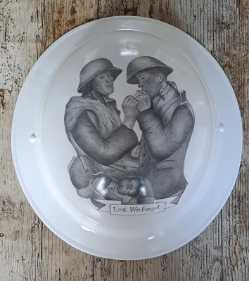 £35 • Buy British Brodie Tommy Ww2 Replica Helmet Pencil Sketch Fibreglass