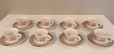 8 Pieces Meadow Sun By Mikasa China Intaglio Pastel Tulips Taupe Plate • $30