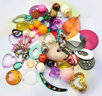 Vintage PENDANT Lot DESTASH #1 For Making Assemblage Jewelry Necklaces Dangles • $11.99