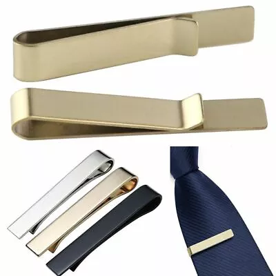 Mens Gentleman Metal Simple Necktie Tie Bar Clasp Clip Clamp Pin Party Wedding • $5.19