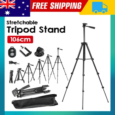 $13.09 • Buy Professional Camera Tripod Stand Mount Phone Holder For IPhone DSLR Travel AU