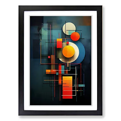 Bauhaus Digital Wall Art Print Framed Canvas Picture Poster Decor Living Room • £16.95