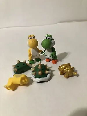 Mario Knex Yoshi Yellow  Bowser Minifigure Wii Nintendo Super Mario Bros Lot • $15