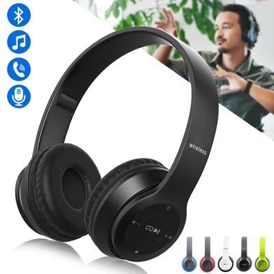 £6.99 • Buy Wireless Bluetooth Headphones With Noise Cancelling Over-Ear Earphones 5.1 UK