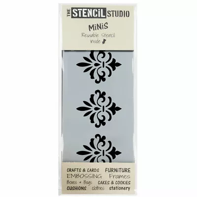 Damask Border STENCIL MiNiS - Reusable Craft / Furniture / DIY / Home - 10553 • £4.38