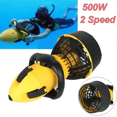 500W Electric Underwater Scooter Two Speed Water Propeller Diving Scuba Kit • $332.49