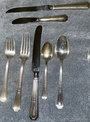 $3000 • Buy Colfax Sterling Gorham Silver, 6 Place Settings, 7 Pieces/Setting, No Monograms