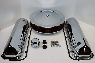 BB Ford 429 460 Chrome Engine Dress Up Kit Valve Covers Washable Air Cleaner BBF • $164.95
