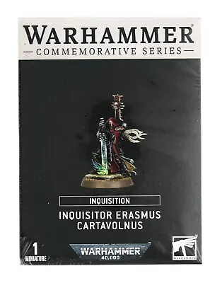 Warhammer 40K Inquisitor Erasmus Cartavolnus Commemorative Series Figure 52-40 • $49.99
