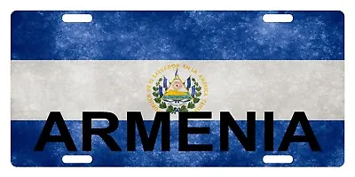Republica De El Salvador Flag License Plate Patriotic Version Armenia • $13.57
