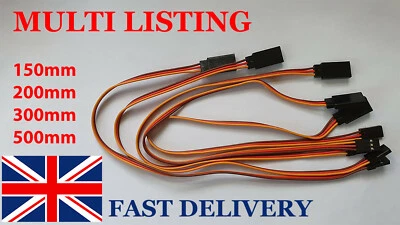 £1.95 • Buy 200mm Servo Extension Lead Wire Cable For RC Futaba JR Male To Female X1 Uk 