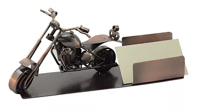 Custom Chopper Motorcycle Business Card Holder Desk Organizer • $26.99