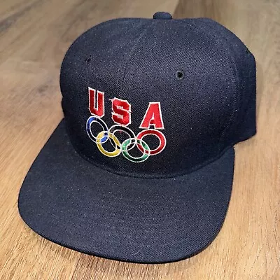 USA Olympic Hat Starter Cap Unites States Atlanta Vintage 90s The Natural Wool • $39.99