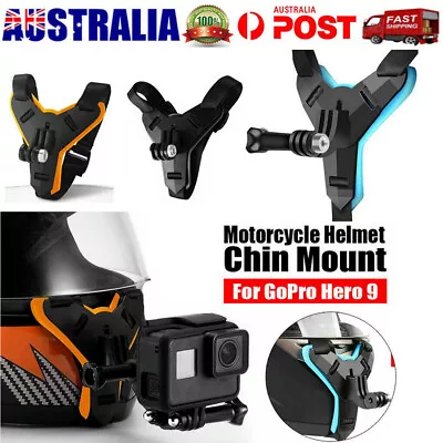 Helmet Chin Mount Holder Motorcycle Strap For GoPro Hero 9/8/7/6/5 Sports Camera • $10.73
