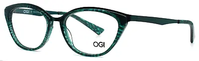 OGI Evolution 9232/2077 Green Mystic Womens Cat Eye Eyeglasses 52-17-135 'AS-IS' • $37.97